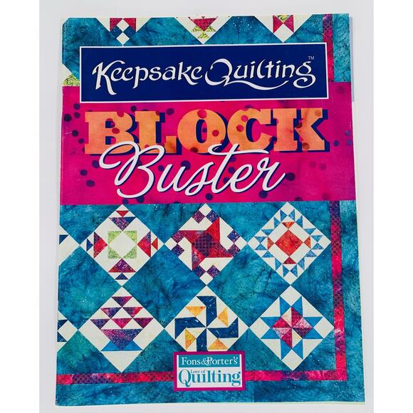 Quilting Book Flyers Lot Of 4 Machine Block Busters Pattern Tips Fons & Porter - Picture 6 of 10